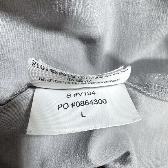 Vuori Shirt SS Bridge Button Down Men's L Light Gray Stretch Performance Comfort - Picture 5 of 11